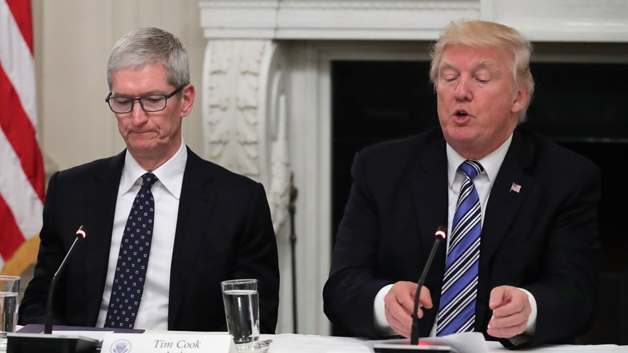 Donald Trump Makes Awkward Blunder With Apple CEO’s Name | Sky News ...