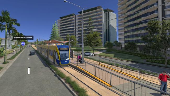 There have been no funding commitments to extending the light rail.