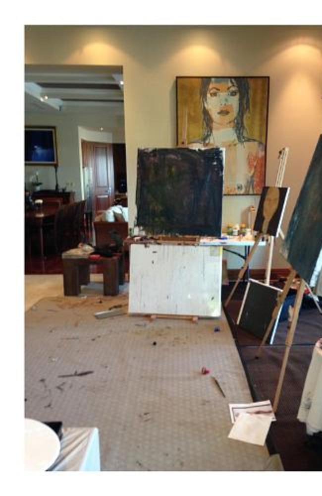 The alleged damage in the house Amber Heard and Johnny Depp rented on the Gold Coast. Picture: MEGA TheMegaAgency.com