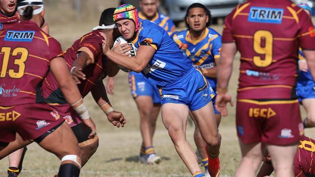 Seth To’o for Campbelltown City. Picture: Steve Montgomery