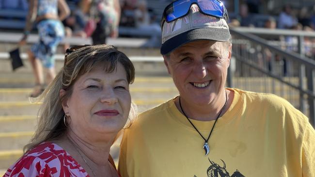 Annette de Groot and Mel Stanyer at the Gympie Races on June 15, 2024.