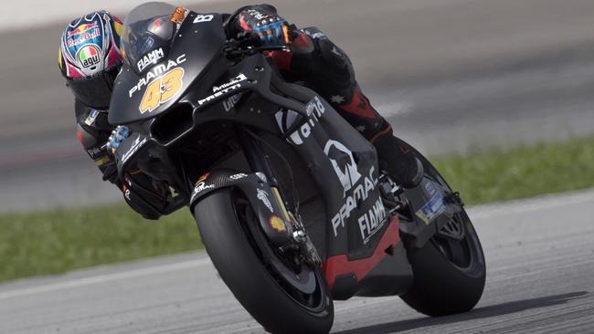 KUALA LUMPUR, MALAYSIA - JANUARY 30: Jack Miller of Australia and Octo Pramac Racing heads down a straight during the MotoGP test in Sepang at Sepang Circuit on January 30, 2018 in Kuala Lumpur, Malaysia. (Photo by Mirco Lazzari gp/Getty Images)