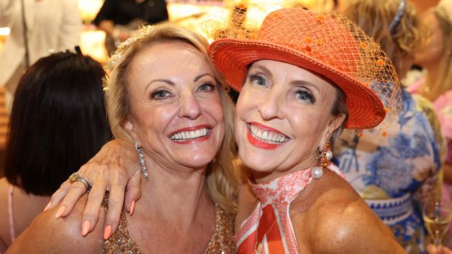 Jody Gosling and Lorilie Cunningham at the Magic Millions Race Day 2025 at Gold Coast Turf Club for Gold Coast at Large. Picture, Portia Large.