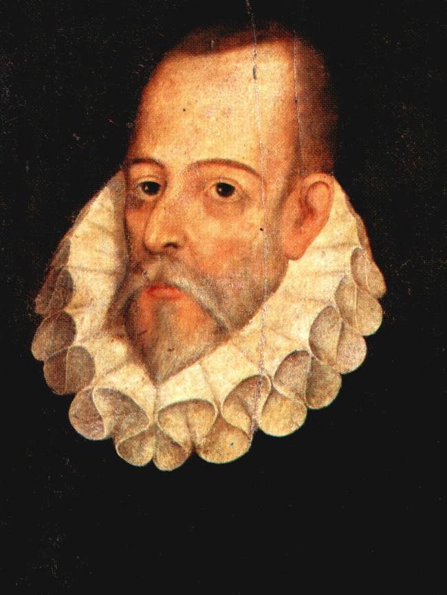 This portait by Juan de Jauregui was once identified as Miguel de Cervantes.