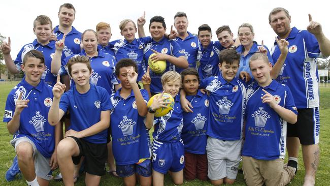 Penrith Waratahs under-13s Premiership winning team.