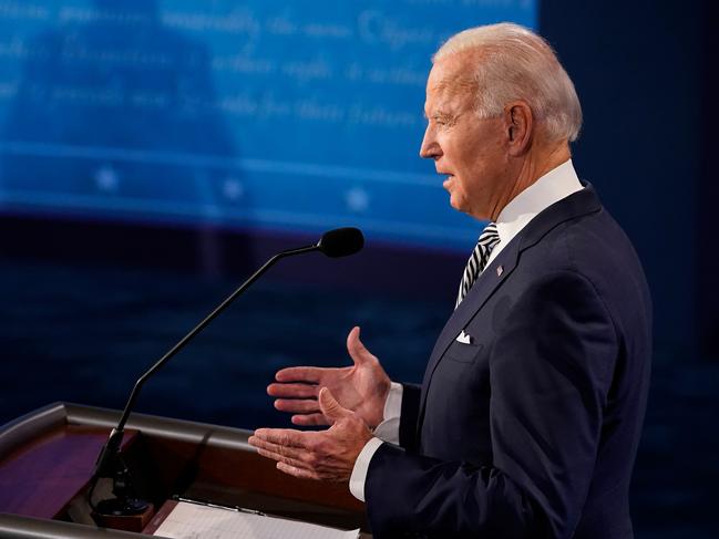 Joe Biden accused Donald Trump of being a racist. Picture; AFP.