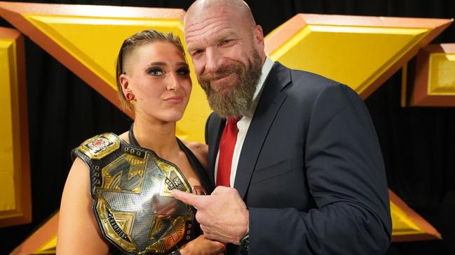 Ripley will defend her NXT Women's Championship this weekend. Picture: WWE.