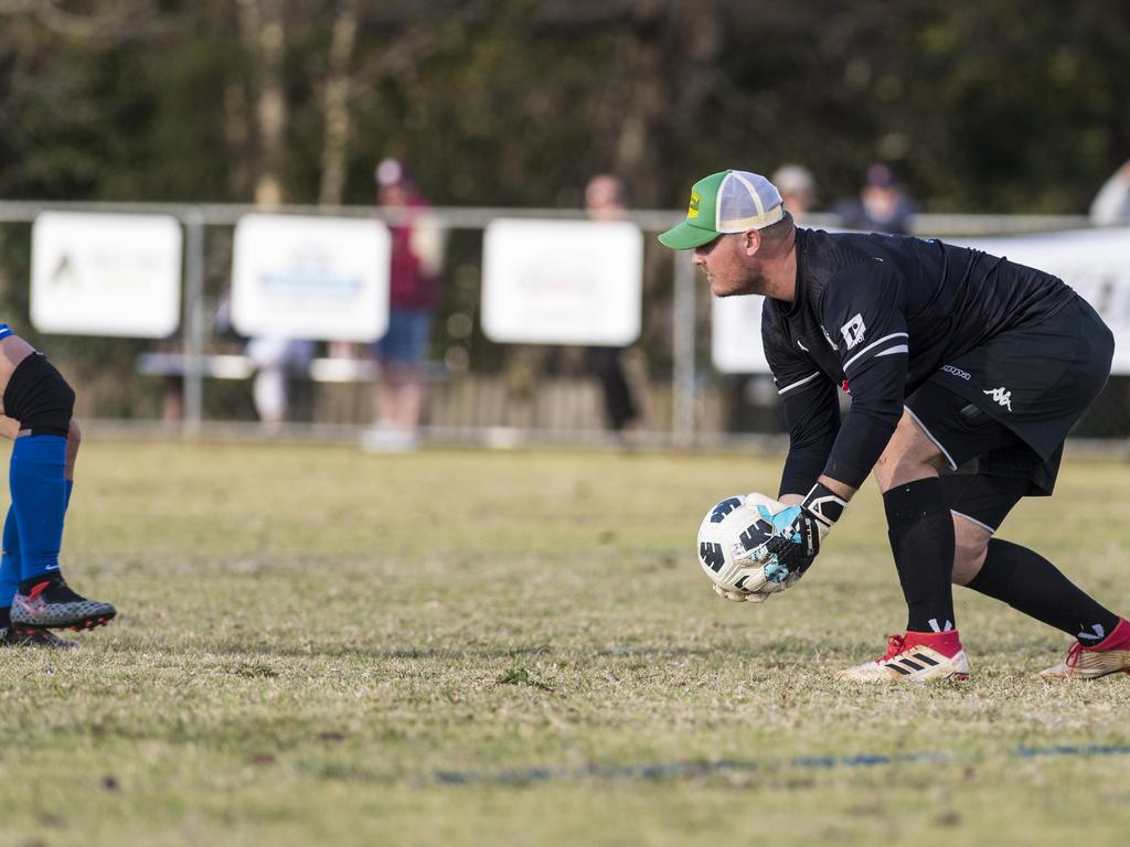 Willowburn goal keeper Matthew Eilers against Rockville Rovers in Toowoomba Football League Premier Men round 13 at Captain Cook reserve, Sunday, June 20, 2021. Picture: Kevin Farmer