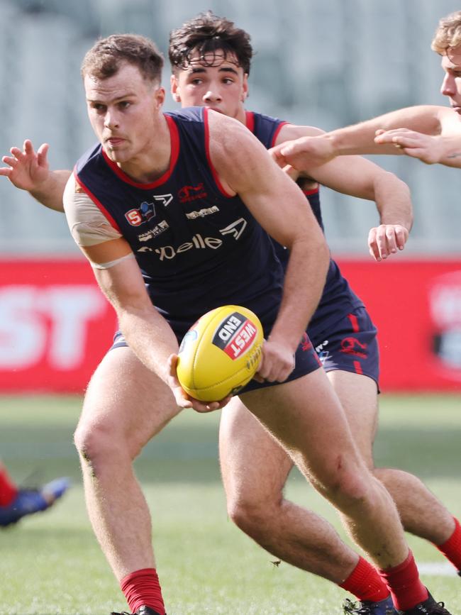 Gerloff in action for Norwood last season. Picture: SANFL/David Mariuz