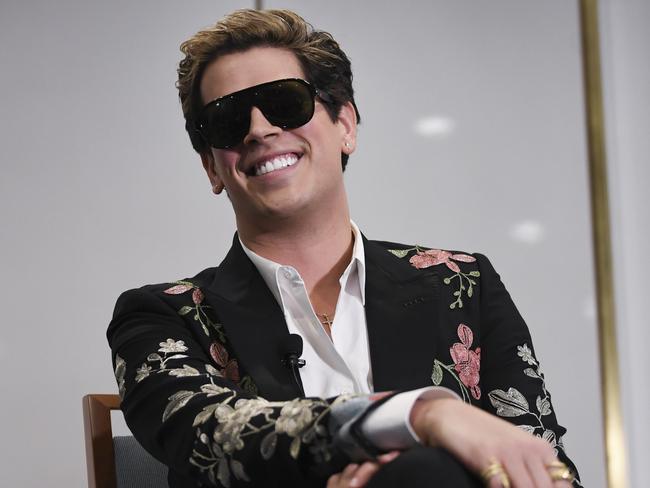 Yiannopoulos will tour with fellow conservative Ann Coulter. Picture: AAP