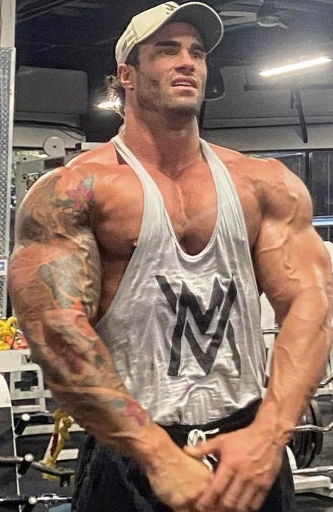 Calum von Moger played Arnold Schwarzenegger in the film Bigger. Picture: Instagram