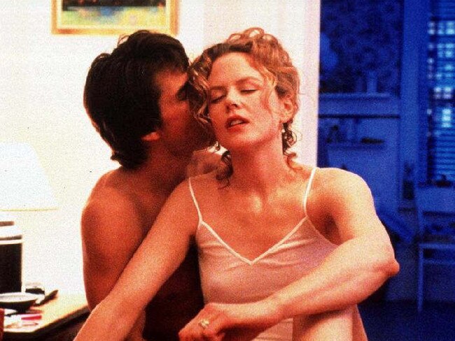 Actor Tom Cruise and actress Nicole Kidman in scene from 1999 film Eyes Wide Shut.