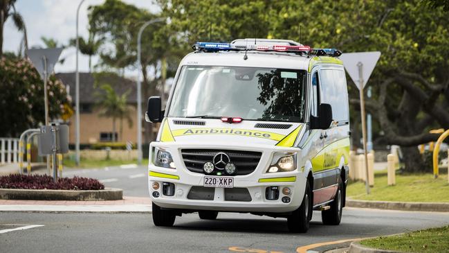 The man was rushed to Ayr Hospital by Queensland Ambulance Services with non life-threatening injuries.