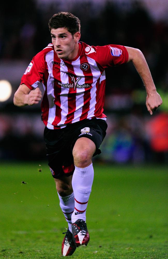 Ched Evans in action with Sheffield United. Picture: Stu Forster.