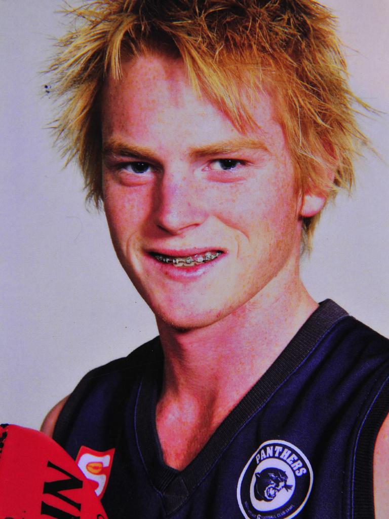 Budding young footballer Sam Davis kicked five goals for South Adelaide in his last game.