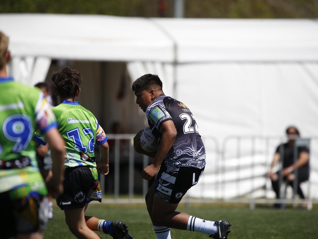 Koori Knockout - Day 4 Boys 13s GF La Perouse Panthers v Queanbeyan Kanberri Connection Monday, 7 October 2024 Hereford St, Bathurst NSW 2795, Australia, Picture Warren Gannon Photography