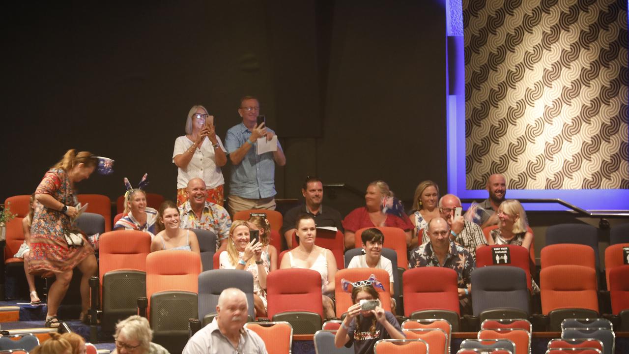 One of the new Australian citizens had a cheer squad at the ceremony at Twin Towns Services Club in Tweed Heads on Australia Day, January 26, 2021. Picture: Liana Boss