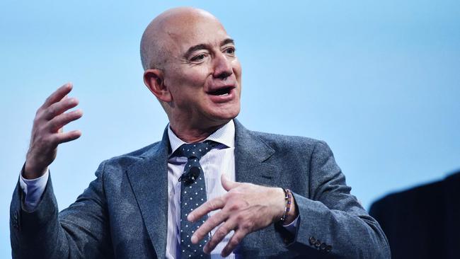 “I want to go on this flight because it’s a thing I’ve wanted to do all my life,” Jeff Bezos said. Picture: AFP