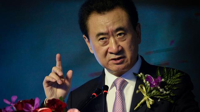 Wang Jianlin has had his net worth slashed by $40 billion. Picture: Wang Zhao / AFP