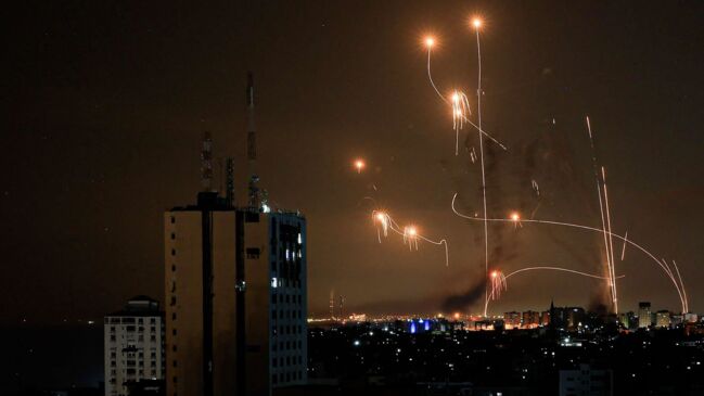 Watch: Israel’s Iron Dome Intercepts Wave of Rockets From Gaza