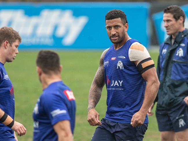 04/07/23. The Daily Telegraph. Sport.Belmore, Sydney, NSW, Australia.Pictures taken at Canterbury-Bankstown BulldogsÃs training session this morning at Belmore Sports Ground.Picture shows player Viliame KikauPicture: Julian Andrews