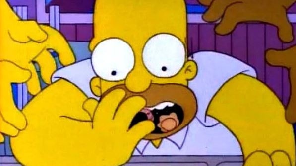 Homer Simpson at an all-you-can eat buffet.