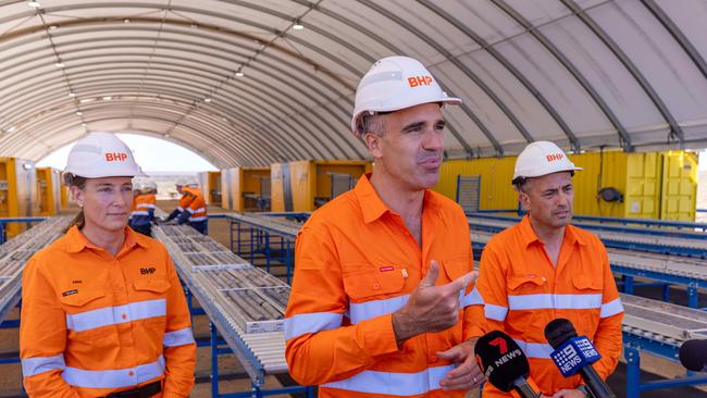 The ElectraNet report shows an unprecedented interest – for both the supply and demand of electricity in SA – coming from industries including mining, green steel, desalination, renewable projects and data centres. Picture: Ben Clark