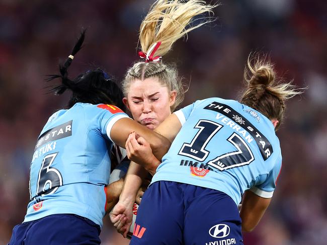 Makenzie Weale came off the bench for the Maroons in the State of Origin series opener. Picture: Getty Images