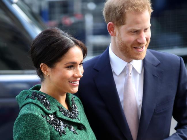 The Duke of Sussex and his wife Meghan attend a Commonwealth Day Youth Event at Canada House last month. Picture: Getty Images