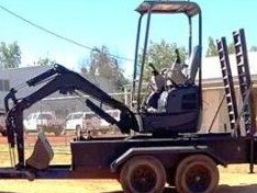 Pair arrested over stolen excavator in hunt for missing man