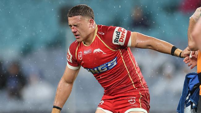 Donoghoe came back on and scored a late try. Picture: Cameron Spencer/Getty Images