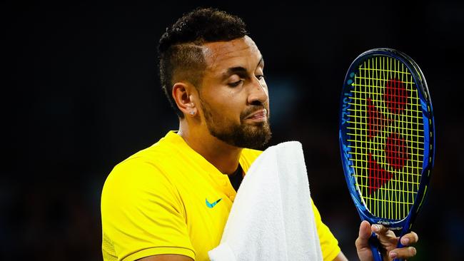 Nick Kyrgios says Australia are taking good momentum to the ATP Cup quarter-finals. Picture: AFP