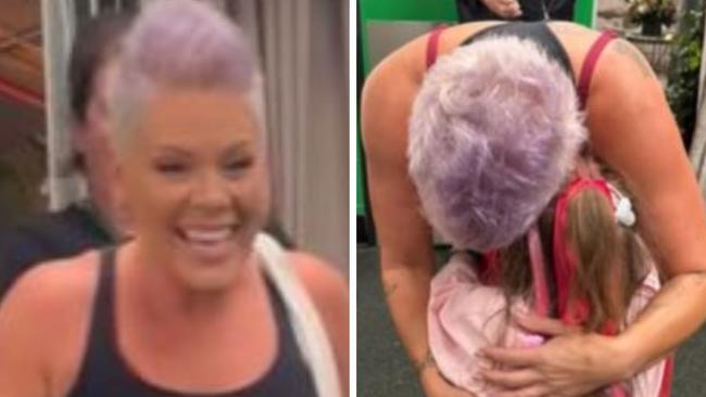 Pink shared a touching moment with her six-year-old Brisbane fan Lillian.