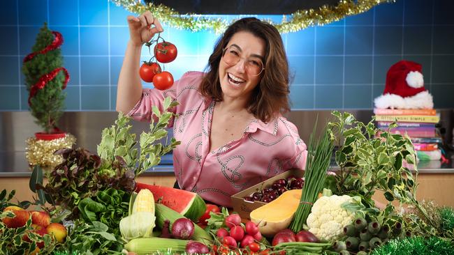 Melbourne cook Alice Zaslavsky wants to help you host the ultimate “Veg-mas” — or veggie-themed Christmas. Picture: David Caird