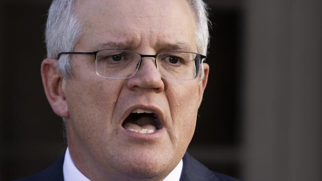 Scott Morrison at Kirribilli House in Sydney. Picture: Getty Images