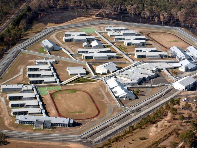 Aerial view of Arthur Gorrie Correctional Centre near Brisbane