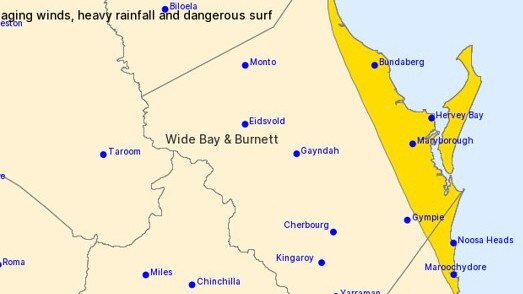 BoM has updated its weather warning for the Bundaberg region with the potential for intense rainfall that may lead to dangerous and life threatening flash flooding.