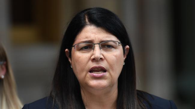 Queensland Industrial Relations Minister Grace Grace has been on the front foot leading Queensland’s response to the deadly silicosis epidemic in stonemasons and pushing for a stronger response from the Federal Government. Picture: AAP Image/Dan Peled