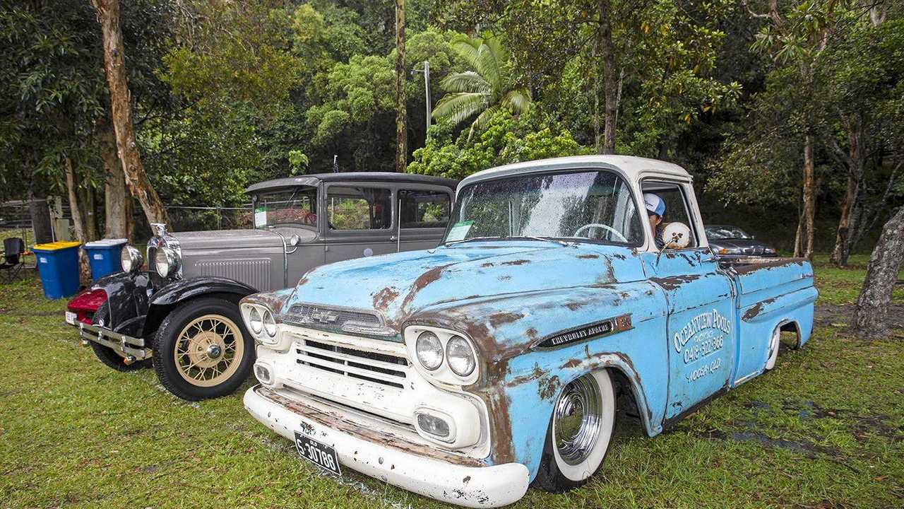 This 1959 Chevy Apache is Oceanview Pools Noosa's work vehicle. Picture: Iain Curry