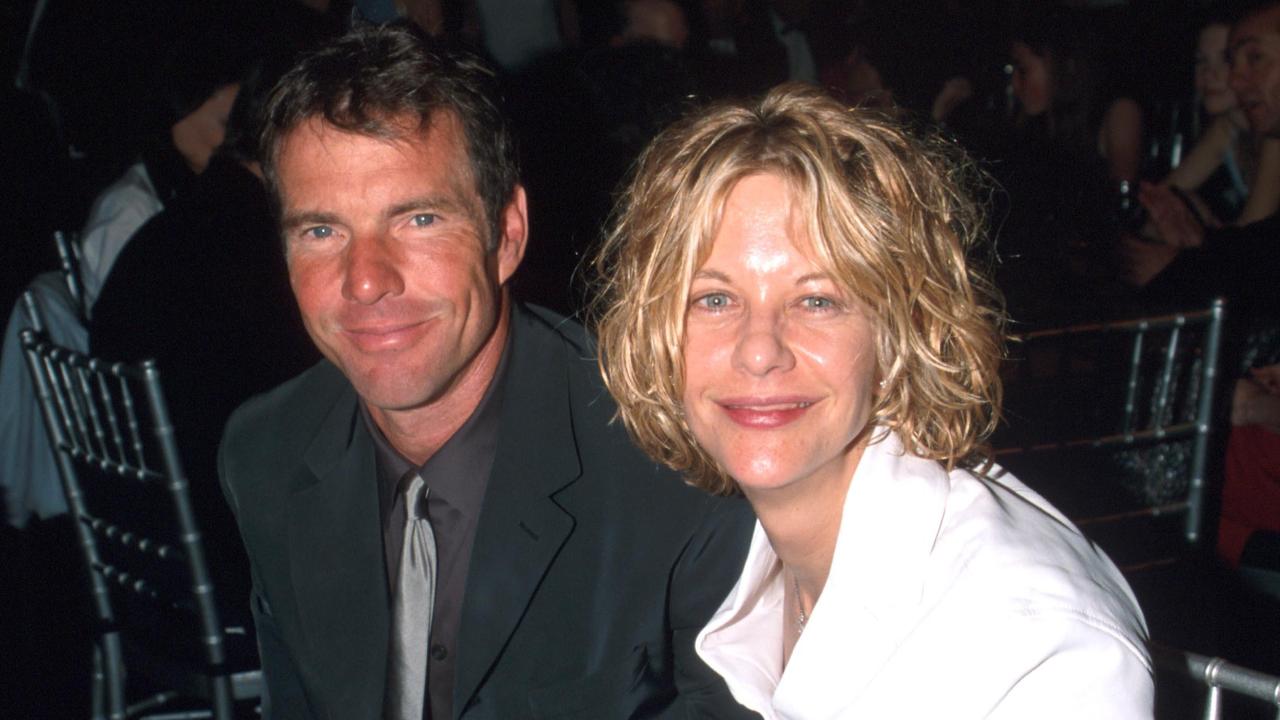 Ryan and previous husband, Dennis Quaid. Picture: Kevin Mazur/WireImage