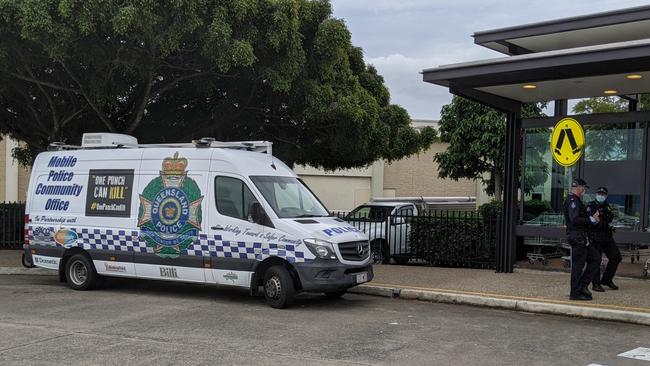 The Mobile Police Beat at the Garden City bus interchange as part of Operation Tango Homeland. Picture: Alex Treacy