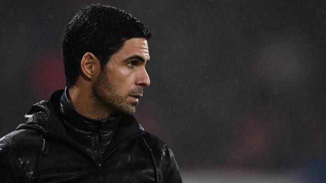New Arsenal manager Mikel Arteta should bench one of his three key strike weapons to shore up the team’s defence Picture: Getty Images