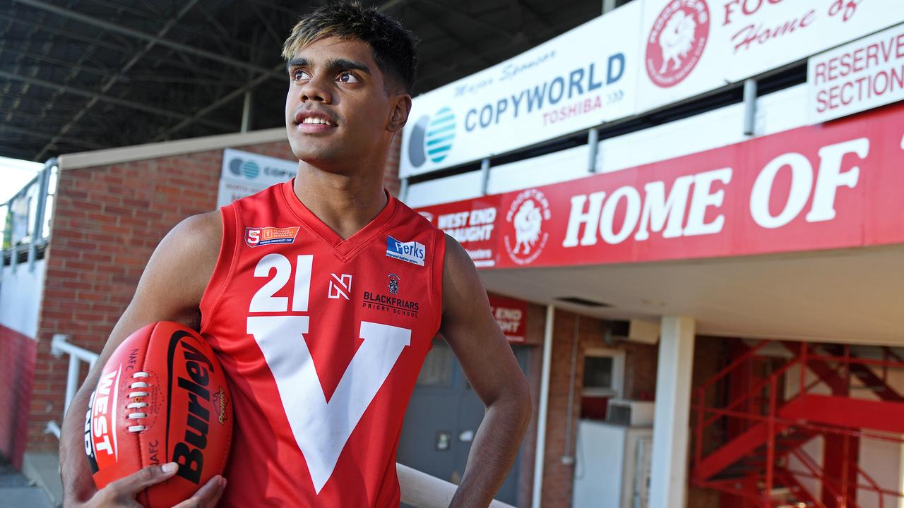 The Crows can match draft night bids for North Adelaide’s Tariek Newchurch. Picture: Tom Huntley