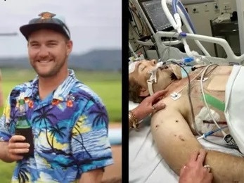 Blake Mayocchi, 29, was driving home from work at Glenwood’s BP service station when he collided with a flat-bed semi-trailer on the Bruce Highway.