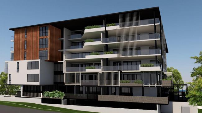 Concept images of the proposed apartment building at Haysmouth Pde, Clontarf. Photo supplied Mark Williams Architects