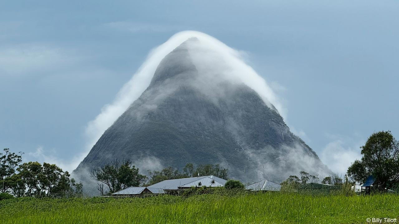 Bureau of Meteorology's Australian Weather Calendar for 2025 – November: Fog, Mount Beerwah, Qld – Billy Tillott