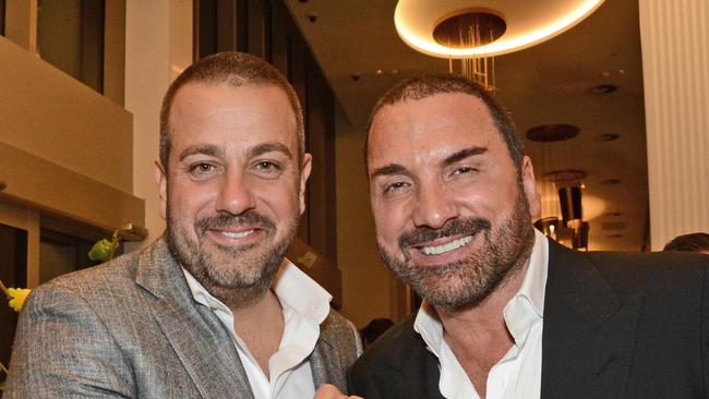 Simon Gloftis and Billy Cross at opening of their Nineteen at The Star Gold Coast bar and restaurant. Picture: Regina King