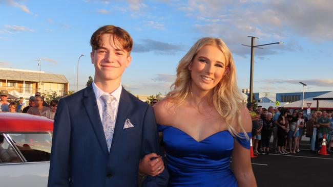 Students arriving at the Kingaroy State High School Formal at Kingaroy Town Hall on November 11.