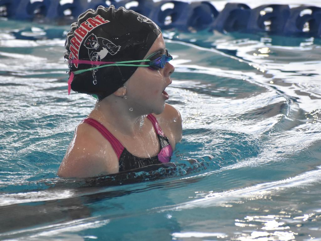 Action at the Central Queensland Swimming Championships at the 2nd World War Memorial Aquatic Centre, Rockhampton, on March 1, 2025.