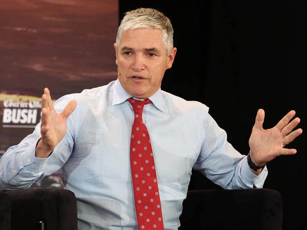 Robbie Katter speaks at last week’s Bush Summit. Picture: Liam Kidston